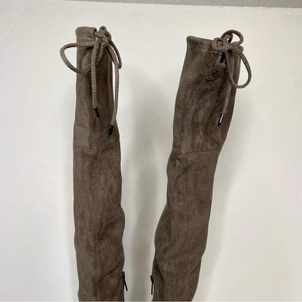 Sam Edelman Kristie Steel Grey Over the Knee Boot 6.5